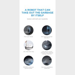 MIDEA S8+ ROBOTIC VACUUM CLEANER LIDAR NAVI, 5200mAH, 180MIN, 250M2,65dB.