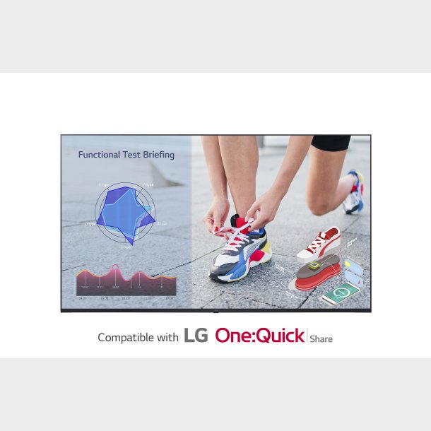 LG 65" UHD SIGNAGE MONITOR SPEAKER 400CD/M2 16/7 WEBOS WIFI