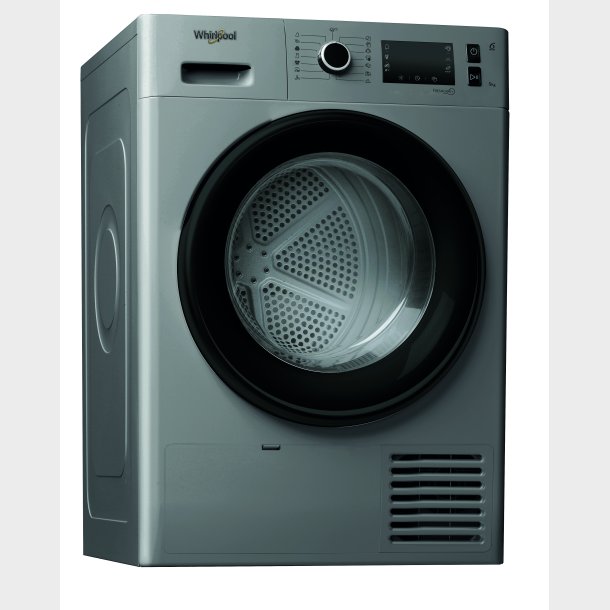 WHIRLPOOL PRO 9 KG TUMBLER, GR� A++, VARMEPUMPE, 64dBA, 6TH SENSE