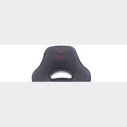 GAME YS GAMING CHAIR KID SORT PVC L�DER, RGB LYS