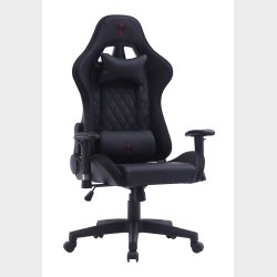GAME YS GAMING CHAIR VOKSEN SORT PVC L�DER, RGB LYS