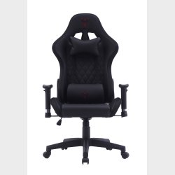 GAME YS GAMING CHAIR VOKSEN SORT PVC L�DER, RGB LYS