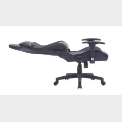 GAME YS GAMING CHAIR VOKSEN SORT PVC L�DER, RGB LYS