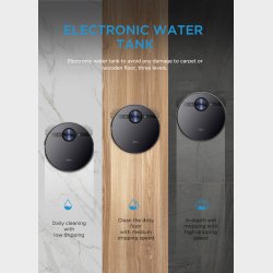 MIDEA M7 PRO ROBOTIC VACUUM CLEANER LIDAR NAVI, 5200mAH, 180MIN, 250M2,65dB.