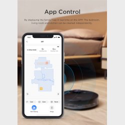 MIDEA M7 PRO ROBOTIC VACUUM CLEANER LIDAR NAVI, 5200mAH, 180MIN, 250M2,65dB.