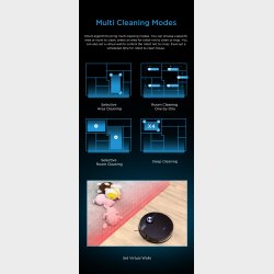 MIDEA M7 PRO ROBOTIC VACUUM CLEANER LIDAR NAVI, 5200mAH, 180MIN, 250M2,65dB.