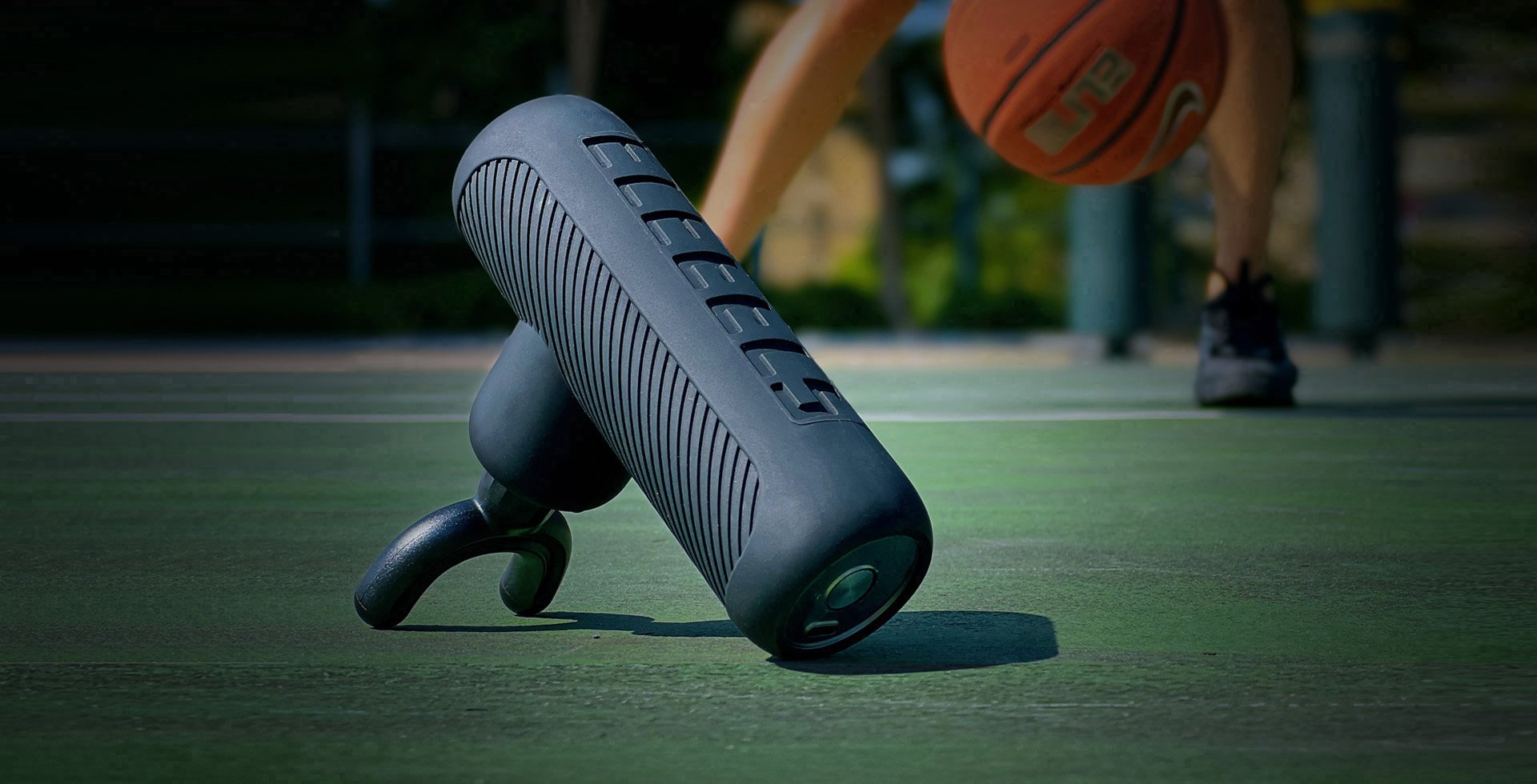 ELEEELS P2 AZURE POCKET MASSAGE GUN 4 SPEED, 4 APPLICATORS