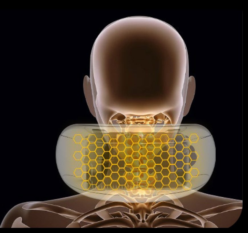 ELEEELS R5 NECK CARE MASSAGER HOT COMPRESS, CLAMPING MECHANISM