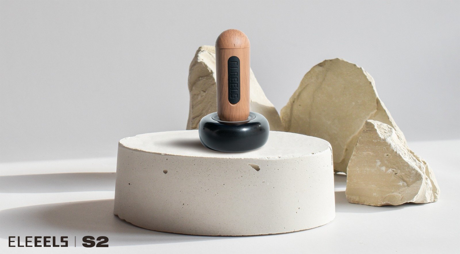 ELEEELS S2 HOT STONE MASSAGE WAND 4 HEAT LEVELS, 7 MASSAGE SKILLS