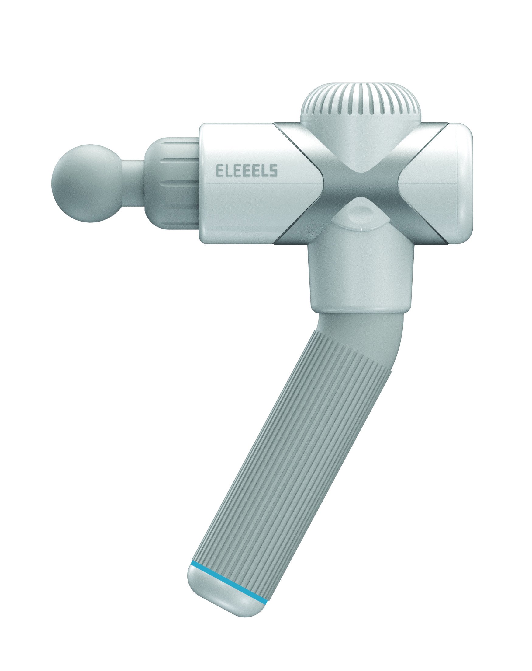 ELEEELS X1-T WHITE THERAPY GUN MASSAGE, 4 APPLICATORS, 6 SPEED