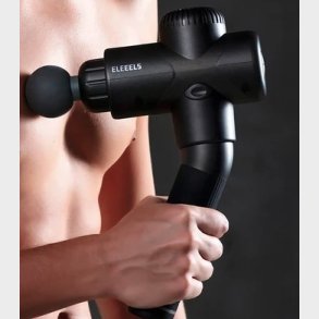 ELEEELS X4 BLACK THERAPY GUN QUIET MASSAGE, 5 APPLICATORS, 6 SPEED