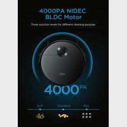 MIDEA I5C ROBOTIC VACUUM CLEANER         GYRO 3.0 NAVI, 2600mAH,90MIN, 120M2 70dB