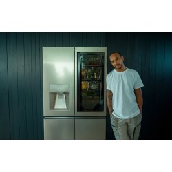 LG SIGNATURE IV FRENCH DOOR, F 643 L, INSTAVIEW DID, NOBLE STEEL